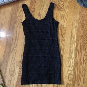 Forever 21 black ruffle lace short dress